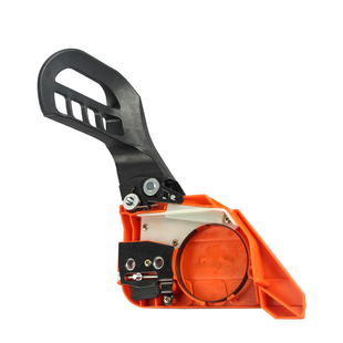 汽油锯配件大全52伐木锯58链轮刹车板总成家用侧盖板刹车皮缸头盖