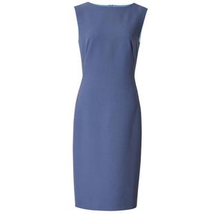 罗衣知性职场通勤无袖连衣裙女夏季正式场合打底修身中长裙01790