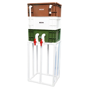 BESSN彩色周转箱过滤支架自制diy架子支撑底座龟缸过滤箱支撑架