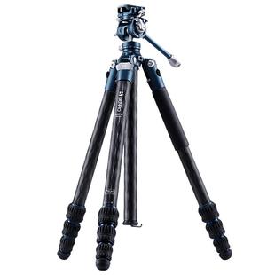 百诺BENRO青鸟碳纤维三脚架相机单反便携支架铝合金微单手机摄影摄像球形液压顺滑阻尼摇摄双全景云台三角架