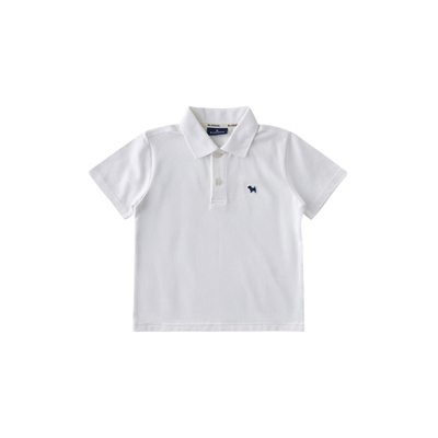 BLUEDOG蓝狗25春夏新男女童短袖基础款POLO衫休闲百搭纯色polo衫