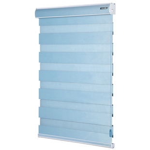 美尔耐全遮光柔纱帘卷帘窗帘卷拉式升降手拉遮阳布百叶客厅卫生间