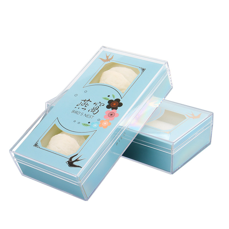 燕窝包装盒礼品盒蓝色溯源码100g