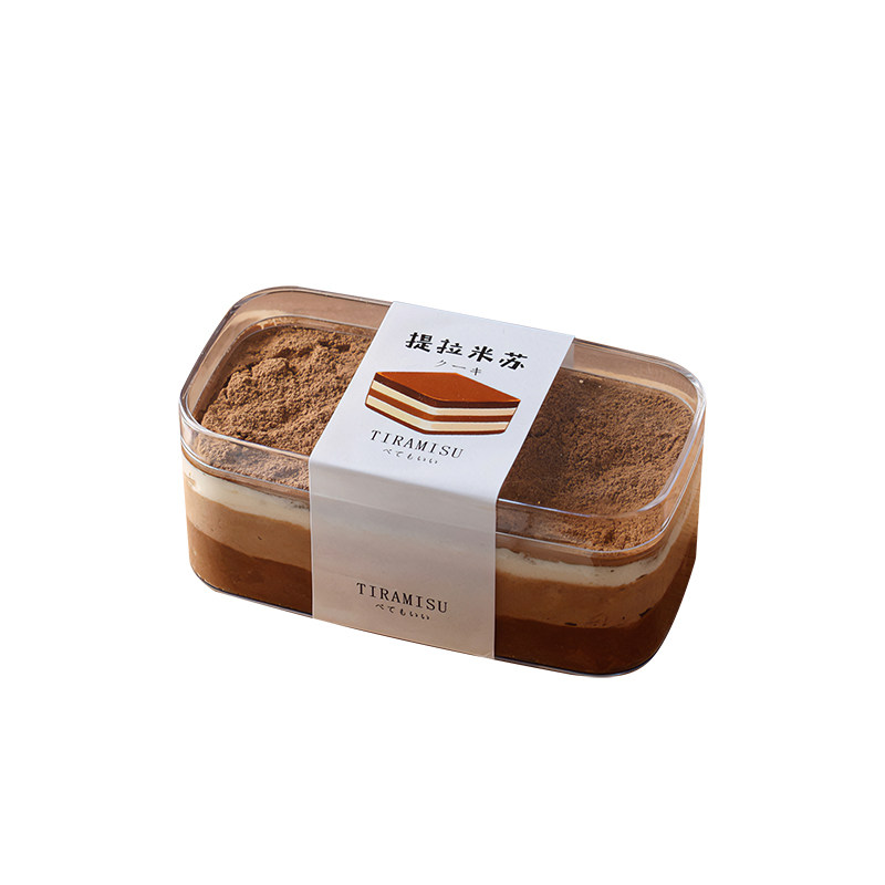 网红提拉米苏盒子蛋糕豆乳木糠千层慕斯下午茶烘焙甜品摆摊包装盒