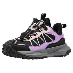 百丽童鞋女童鞋儿童运动鞋冬季新款加绒棉鞋户外软底休闲跑步鞋子