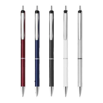 斑马金属笔杆按动式晶灿中性笔