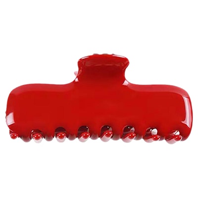 jennie同款韩国红色醋酸抓夹发夹