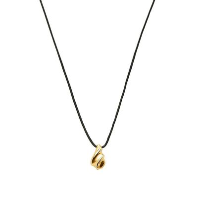 SavixMissoma水滴吊坠黑绳项链