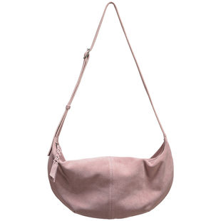 【小优家包包】HOYOZI真皮饺子包女式2025新款斜挎牛角大容量挎包