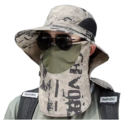 啄木鸟大檐渔夫帽夏季UPF50+防晒