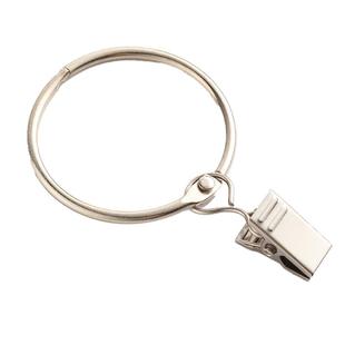 圆环小夹子窗帘夹子挂钩开口挂环圆圈配件浴帘金属窗帘环活扣挂环