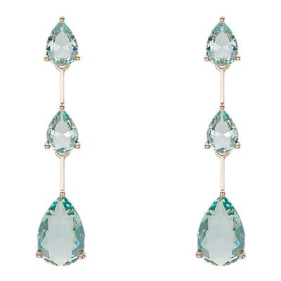 Riotlily艾特里里海洋之心耳环长链条水滴形钉坠送女友圣诞礼物