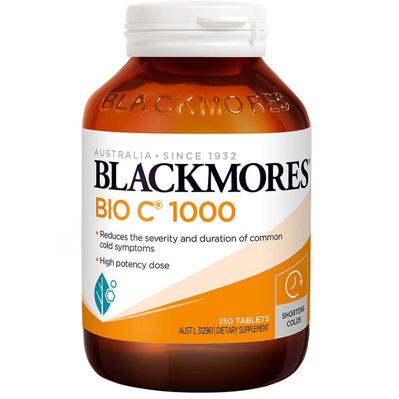 BLACKMORES澳佳宝活性VC1000mg150片高含量维生素C 澳洲