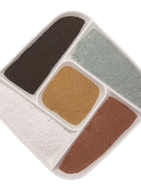 天然五色土昆仑山五方土化解西北角厨房火烧天门黄水晶球避火龙瓶