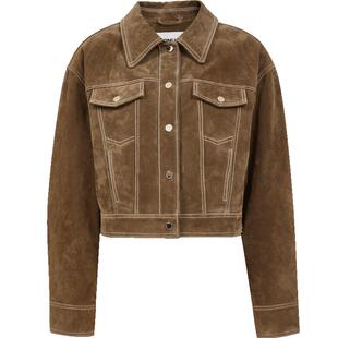 【ONLY奥莱】春季新款利落挺阔小个子短款正肩长袖合体皮衣外套女