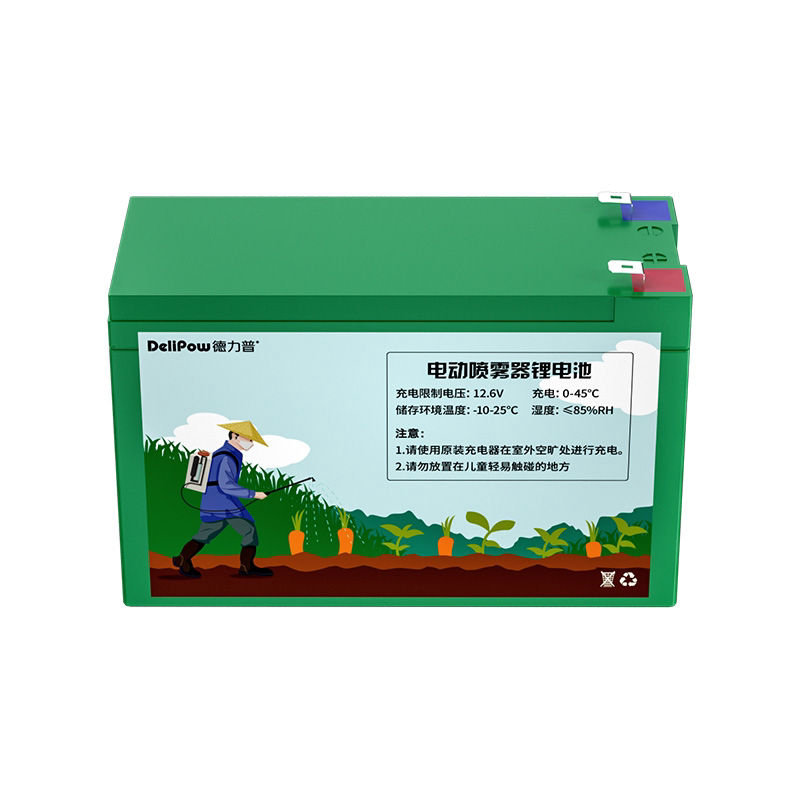 德力普12v电动喷雾器锂电池农用