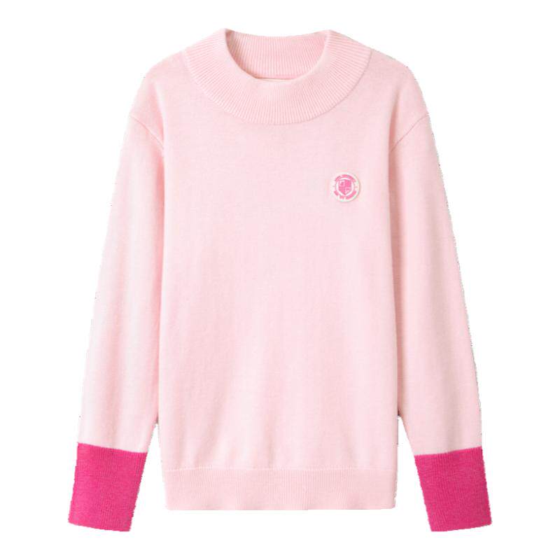 【含蚕丝羊毛】安奈儿童装男女童毛衣打底针织衫2024秋冬学院保暖