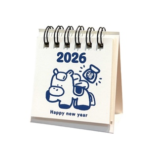 迷你台历2025到2026年卡通小日历月历倒计时打卡记事本桌面小摆件