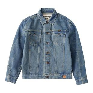 阿瞳牛社 Wrangler x The Last of US联名末日风做旧水洗牛仔夹克