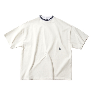 【官方正品】nautica whitesail日系无性别领口刺绣logo短袖T恤