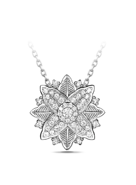 高银版项链女EGME意境S925纯银