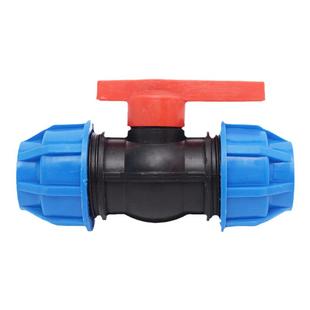 pe给水管快接球阀3通pe管件快速pe管接头自来水管配件黑水管子