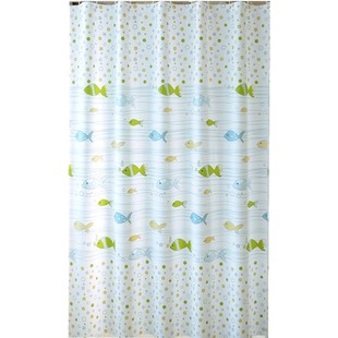 浴室沐浴帘布厕所卫生间窗户帘防水帘子卡通挂帘保暖不透遮挡拉帘