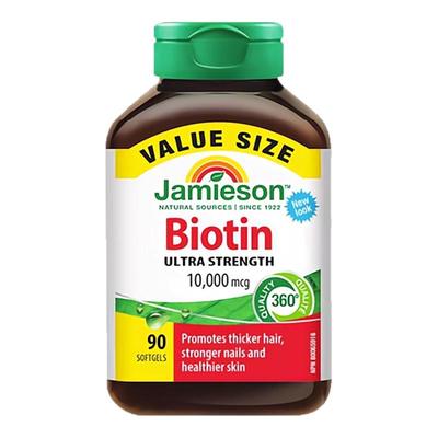 保税仓Jamieson生物素护养发90粒