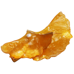 真实银杏，中式原创手工设计师汉服古风树叶鸭嘴夹发夹弹簧夹金色