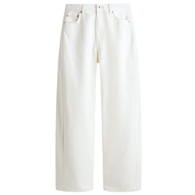 【Edition系列】HM女装牛仔裤2026夏季加长弯刀裤筒形裤子1307330