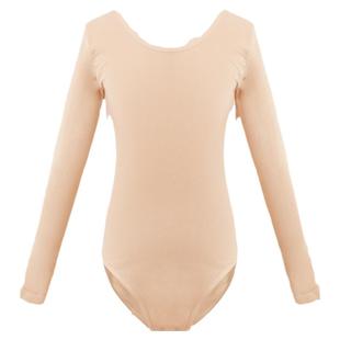 儿童舞蹈肉色打底衣女童秋冬肤色连体衣芭蕾练功服演出隐形打底衫