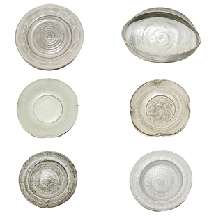 善渊现货 日式陶瓷餐具菜盘子小菜碟色拉盘多用盘粉引刺身盘日料