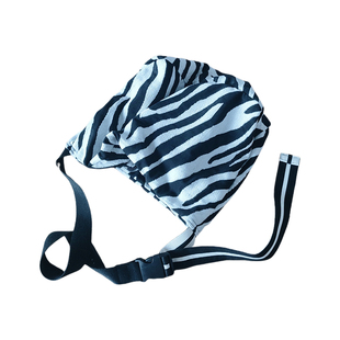 杜九月原创 黑白简约慵懒风单肩斜挎女包 百搭条纹文艺小众大布包