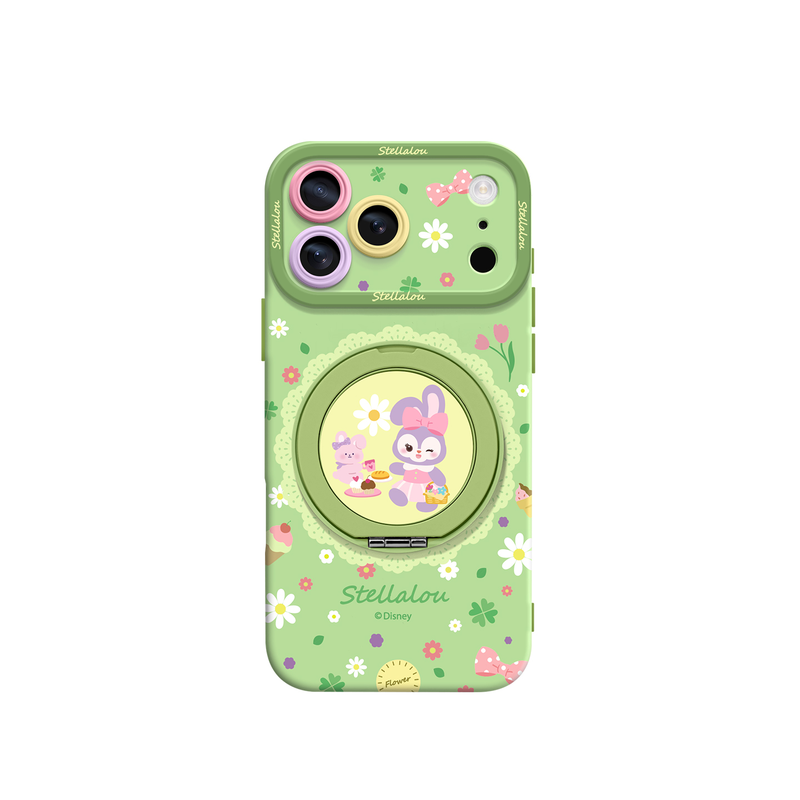 花卉星黛露适用iPhone17Promax手机壳新款苹果16Pro磁吸带支架套Bo5液态硅胶支点ip15高级感14可爱13pm全包女