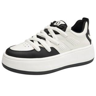 奥康男鞋秋季新款青年潮流休闲鞋男厚底舒适拼色运动板鞋男