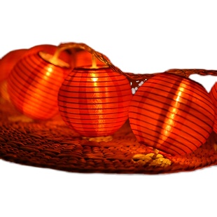 灯笼灯串户外氛围布置中秋节国庆LED彩灯闪灯阳台庭院露台装饰灯