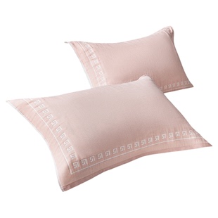 三利枕巾纯棉一对装5A抗菌纱布枕头巾套巾男全棉高档防头油可固定