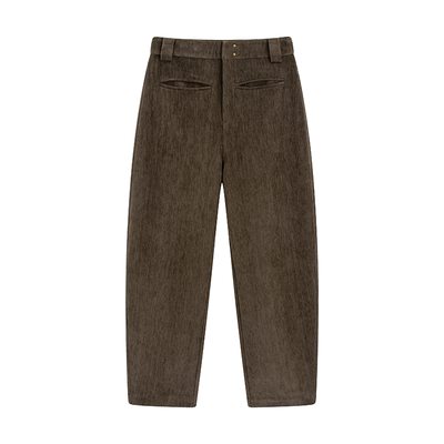 Haiku “Tile Floor”  冬季新品 复古厚款灯芯绒弯刀长裤