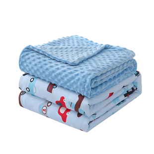 merrylife美国品牌全棉卡通儿童防踢被帮助睡眠重力被防蹬加重毯