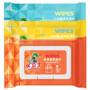 水卫士皮革湿巾小白鞋去污亮白