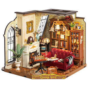 若来凯瑟琳的复古客厅手工DIY小屋艺术屋微缩场景拼装积木礼物女