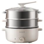 九阳蒸锅电蒸锅多功能家用三层不锈钢一体不粘大容量电煮锅电火锅