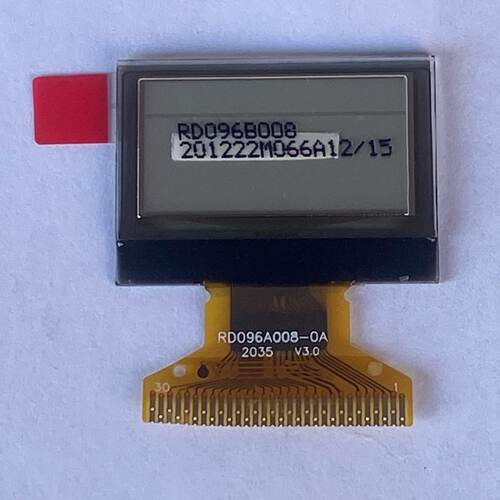 全新0.96寸OLED显示屏，型号RD096B008，30p