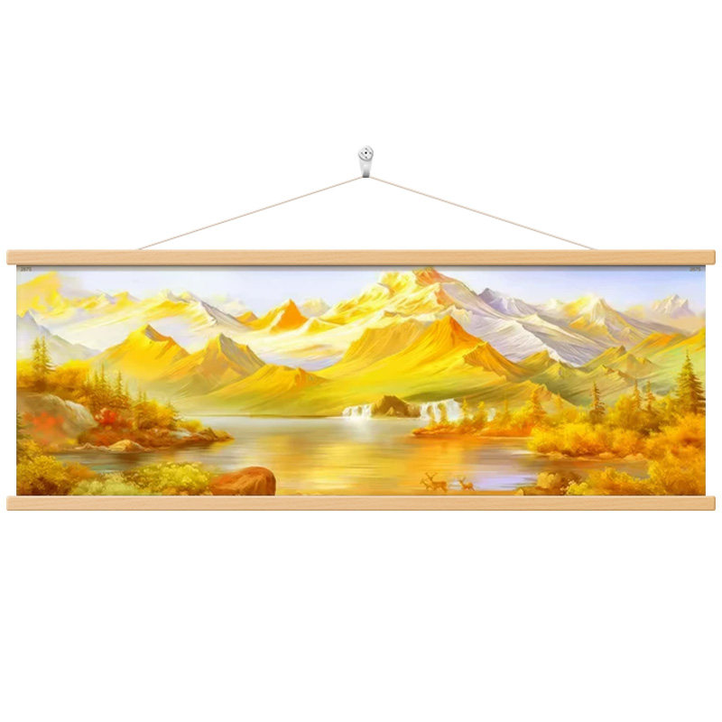 背靠金山现代简约装饰画