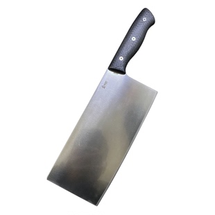 角盾M390粉末钢高硬度菜刀切片刀厨师专用超薄桑刀家用不锈钢刀具