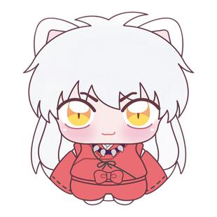 预定 FuRyu 犬夜叉 Chopinui 杀生丸戈薇迷你毛绒玩偶娃娃 玩偶