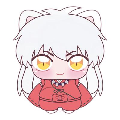 FuRyu 犬夜叉 Chopinui 杀生丸戈薇迷你毛绒玩偶娃娃 玩偶