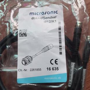 议价microsonic超声波传感器dbk4/Sender/M12/K1全新原装正品现货