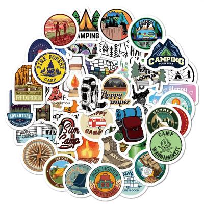 50张户外露营高清旅行度假装饰贴