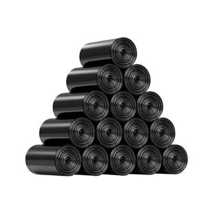 平口银色垃圾袋家用加厚厨房卫生间客厅用1包5卷100只45x50cm